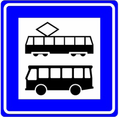 Verkeersbord L3: Bushalte / tramhalte