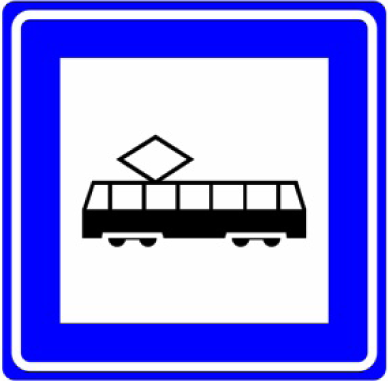 Verkeersbord L3: Bushalte / tramhalte