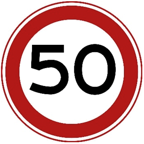 Verkeersbord A1: Maximumsnelheid