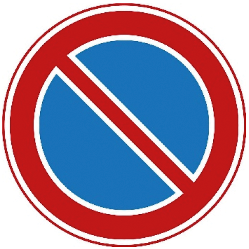 Verkeersbord E1: Parkeerverbod