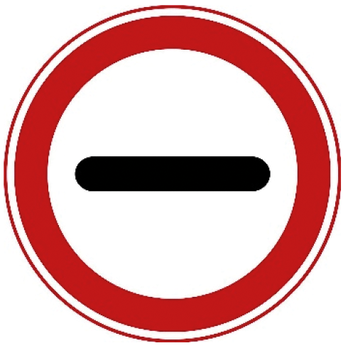 Verkeersbord F10: Stop. In het bord kan worden aangegeven door wie of waarom het bord wordt toegepast
