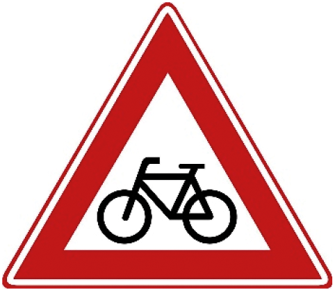 Verkeersbord J24: Fietsers en bromfietsers