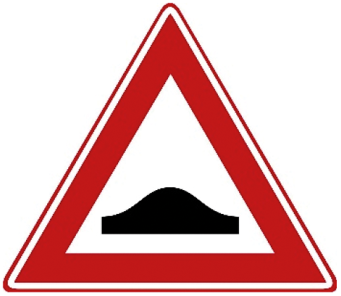Verkeersbord J38: Verkeersdrempel