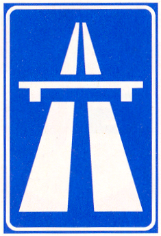 Verkeersbord G1: Autosnelweg