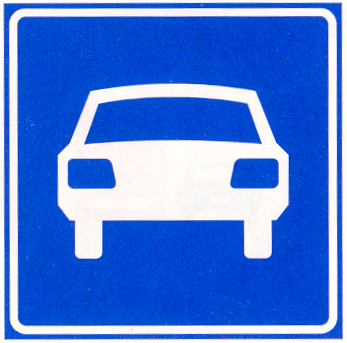 Verkeersbord G3: Autoweg