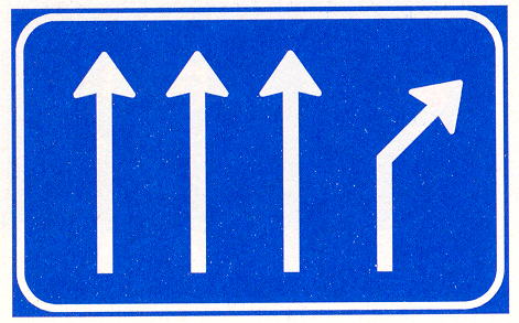 Verkeersbord L6: Splitsing