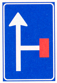 Verkeersbord L9: Vooraanduiding doodlopende weg
