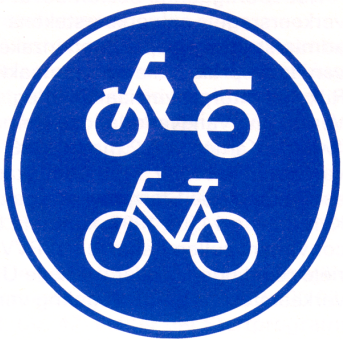 Verkeersbord G12a: Fiets/bromfietspad