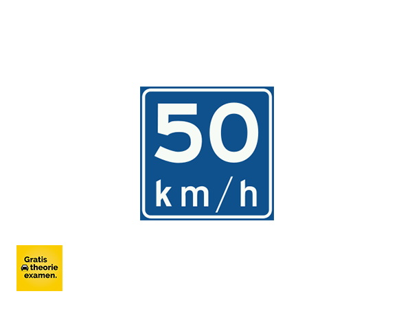 Mag je hier harder dan 50 km/u rijden?