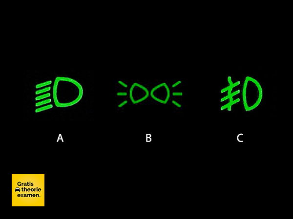 Hoe wordt dimlicht op het dashboard getoond?