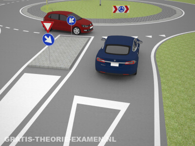 Geldt hier de regel: rechts gaat voor?