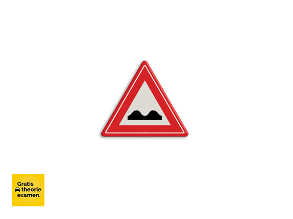 Is dit een waarschuwing voor drempels op de weg?