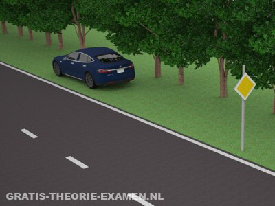 Mag je hier in de berm een passagier laten uitstappen?